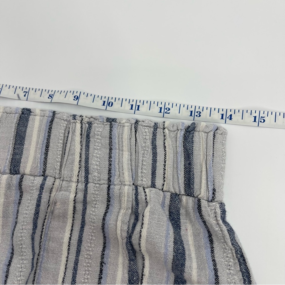 Indigo Rein Linen Blend Medium Beach Shorts Coastal Boho Chic Surfer Resortwear - Picture 4 of 15